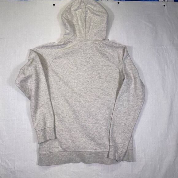 The North Face Gray Pink Heather Fleece Regular Fit Drawstring Hoodie Medium - Picture 7 of 7
